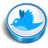 twitter bird sign Icon